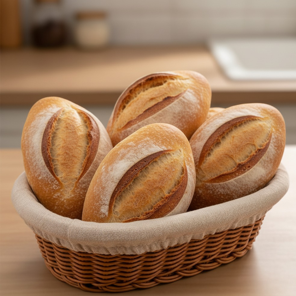 Cesta Oval com Forro para Pães e Frutas Bella Tavola (24cm)