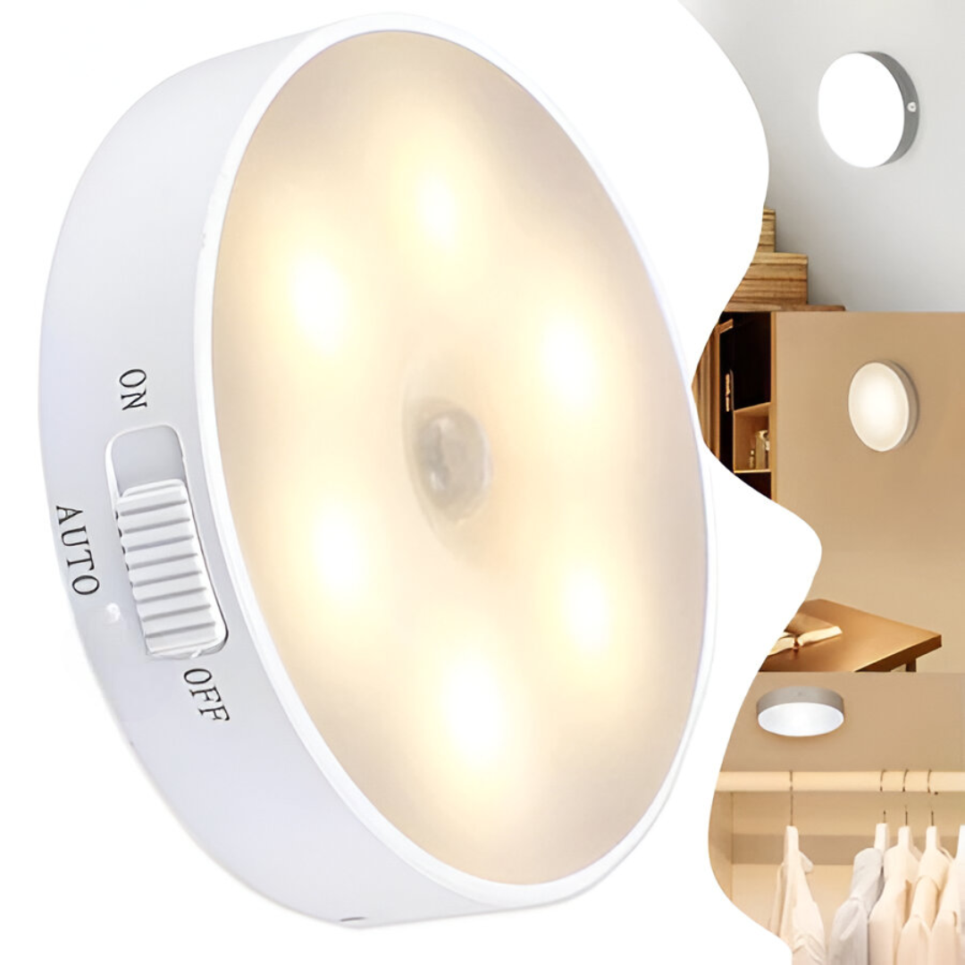 Luminária de LED com Sensor de Movimento