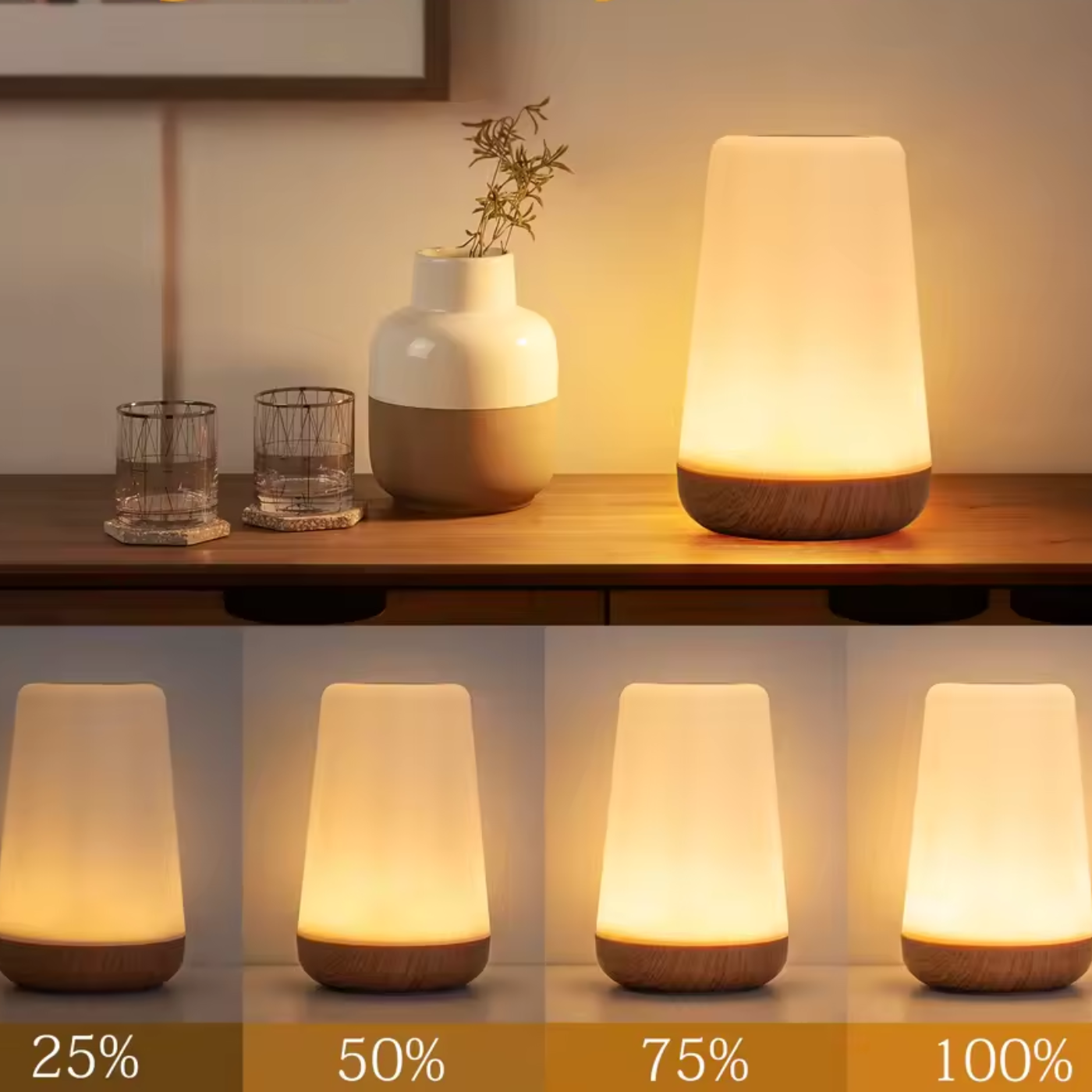 Luminária Touch Aura Light - 13 Cores e 5 Intensidades de Luz