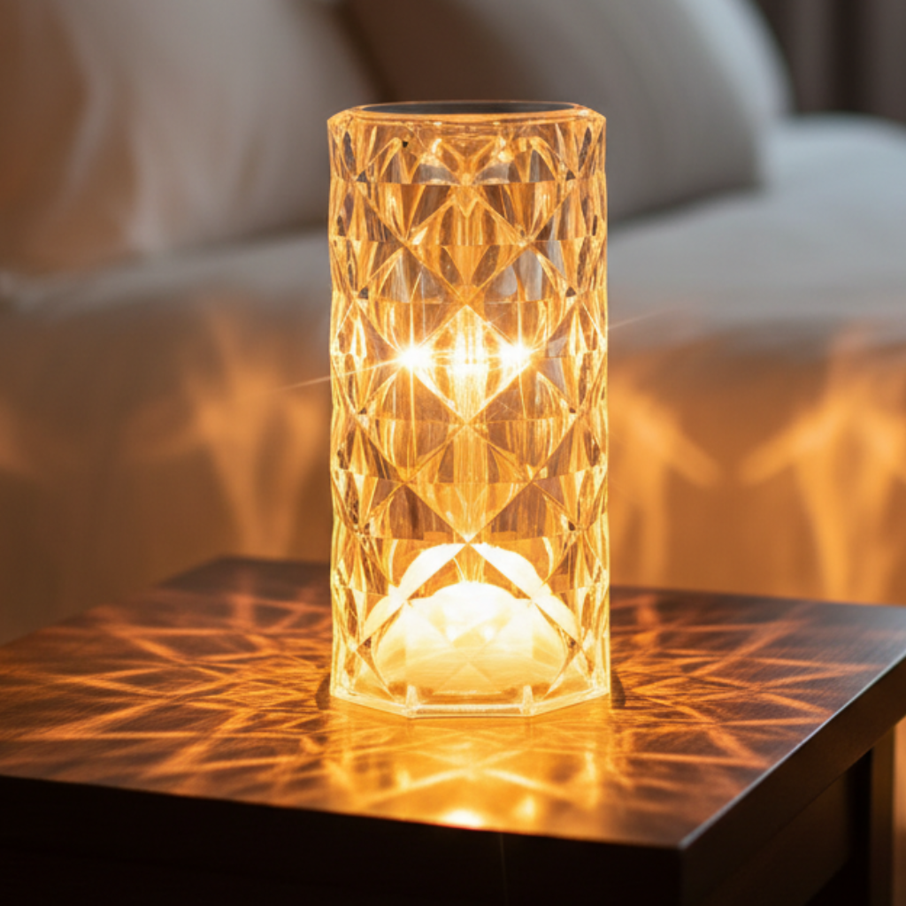 Luminária Diamond Touch - 16 Cores de Luz