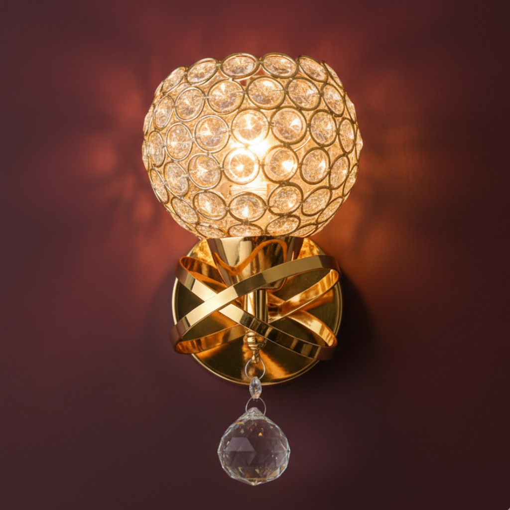 Luminária de Parede de Cristal Royale