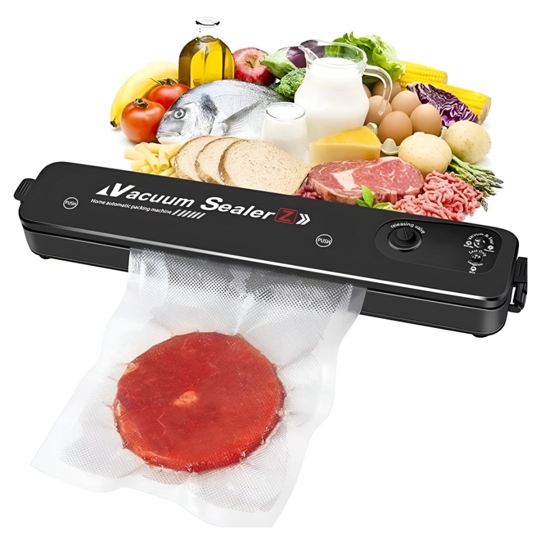SELADORA DE ALIMENTOS À VACUO PORTÁTIL + 5 SACOS PLÁSTICOS