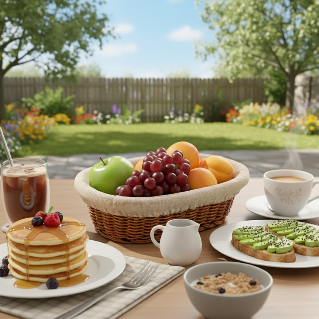 Cesta Oval com Forro para Pães e Frutas Bella Tavola (24cm)