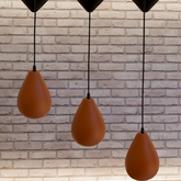 Kit de 3 Pendentes de Cerâmica Terraluz