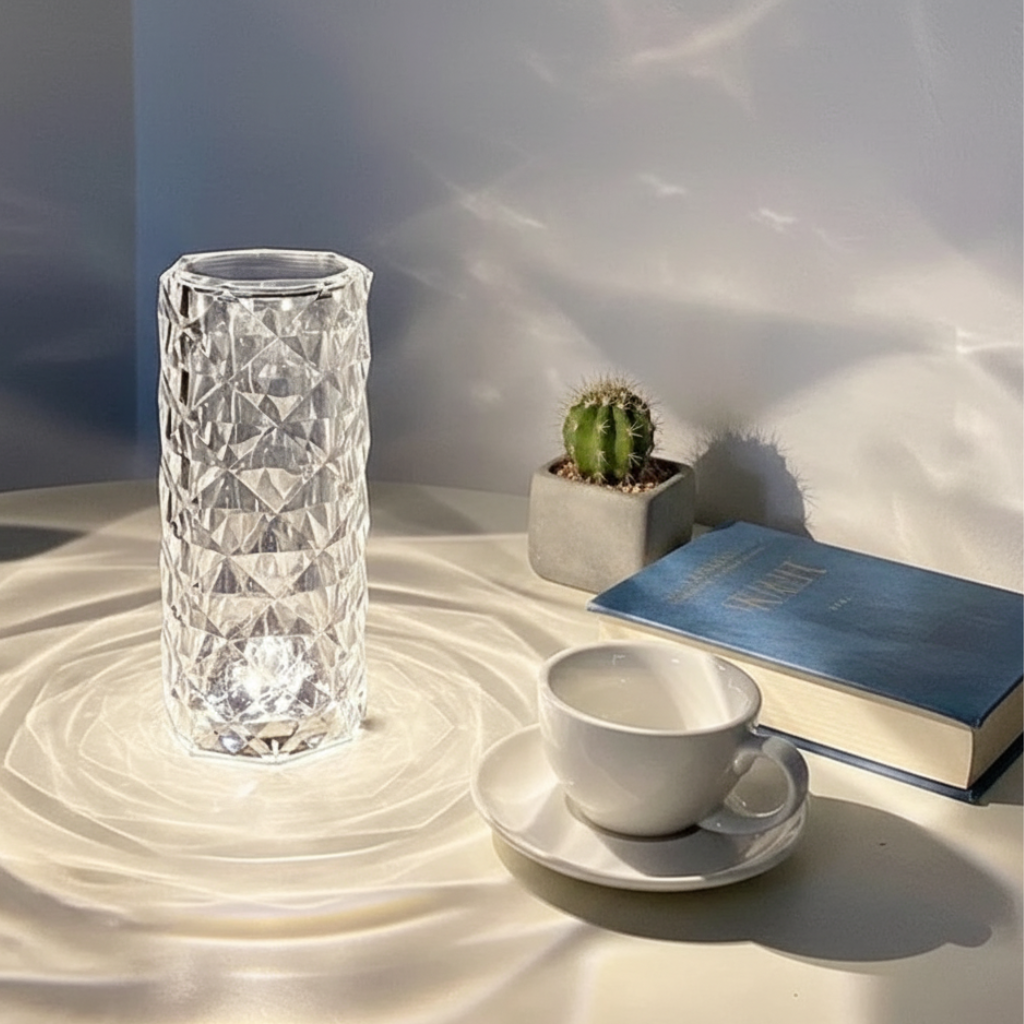 Luminária Diamond Touch - 16 Cores de Luz