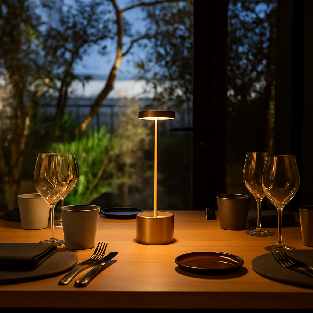 Luminária De Mesa Recarregável Sem Fio