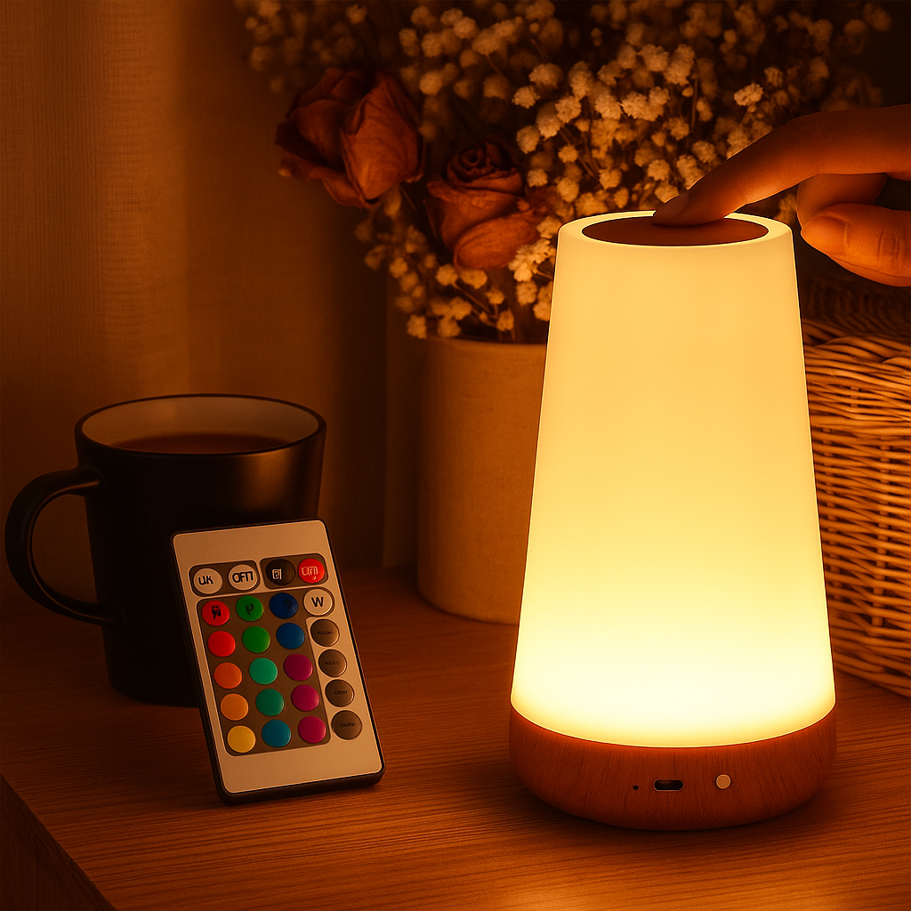 Luminária Touch Aura Light - 13 Cores e 5 Intensidades de Luz