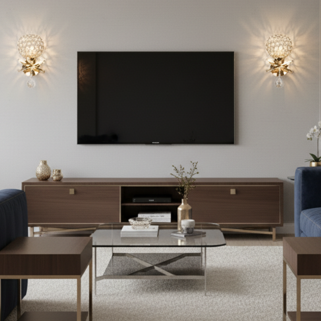 Luminária de Parede de Cristal Royale