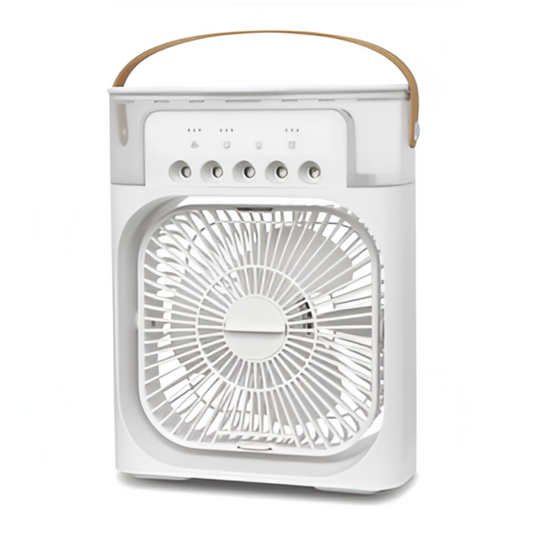 MINI VENTILADOR E UMIDIFICADOR DE AR