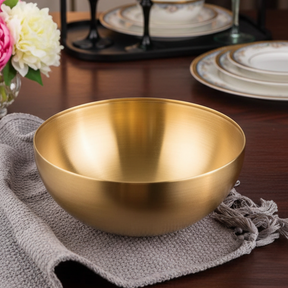 Tigela Dourada de Aço Inox Milano (24cm)