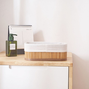 Conjunto 3 Cestos Organizadores Bambu