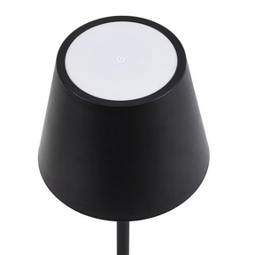 Luminária Abajur Mesa Led Touch Dimerizável S/ Fio Recarregável Base Redonda
