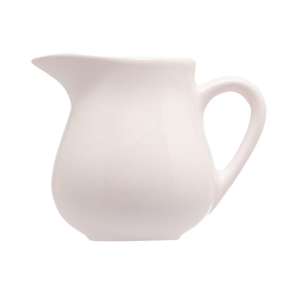 Leiteira Lyor Clean de Porcelana Branca 180ml