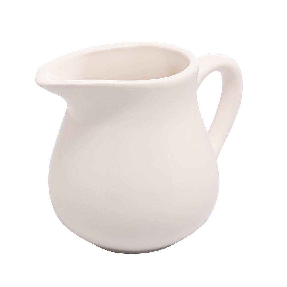 Leiteira Lyor Clean de Porcelana Branca 180ml