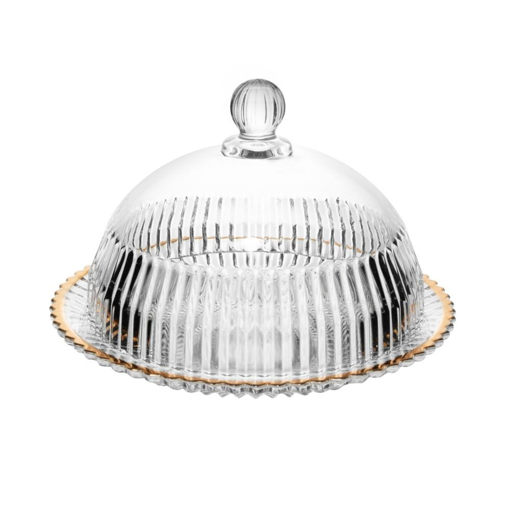 Queijeira Fio de Ouro de Cristal Imperatriz 20cm - Wolff