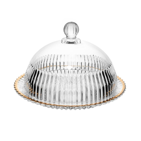 Queijeira Fio de Ouro de Cristal Imperatriz 20cm - Wolff